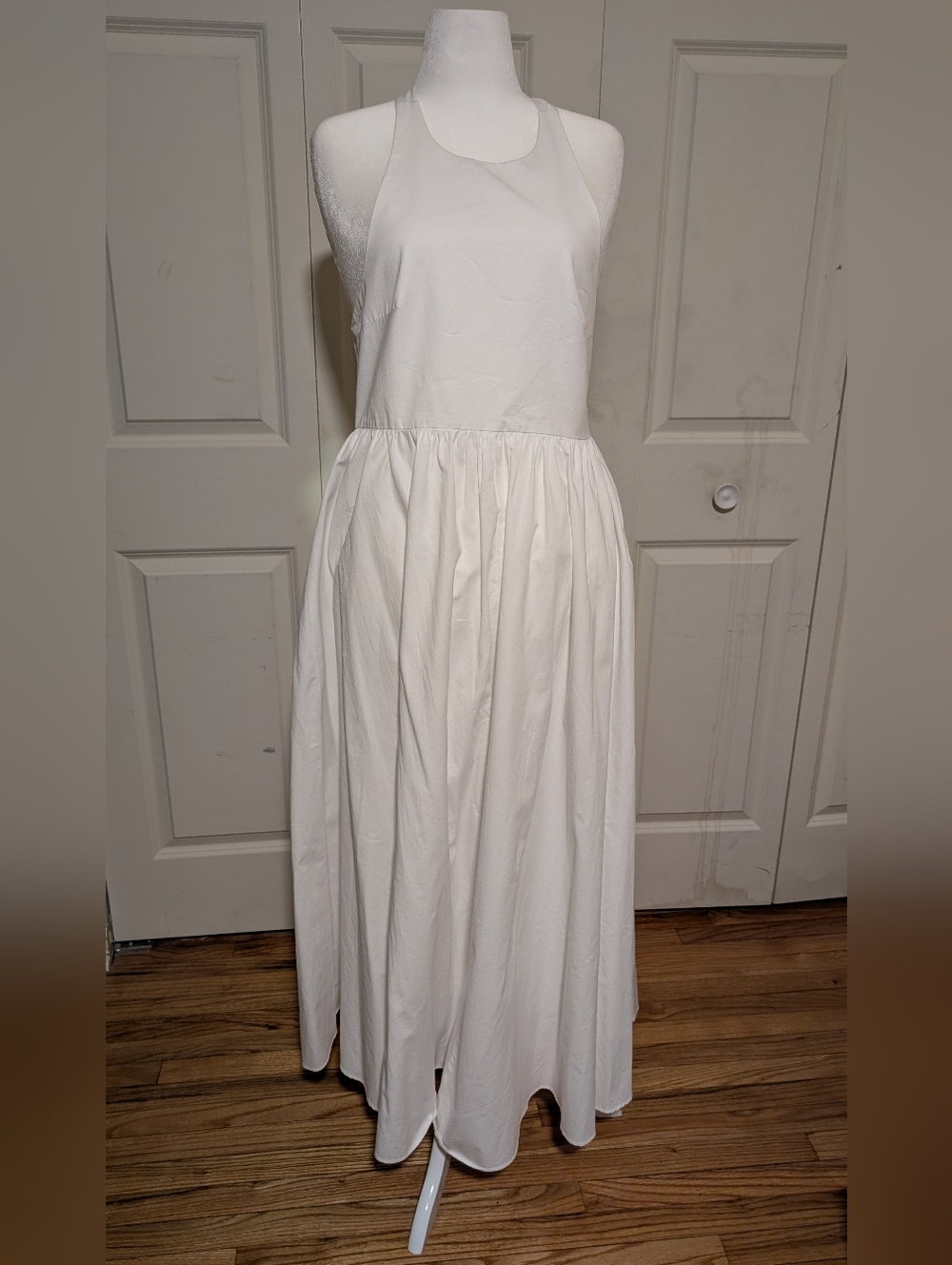 Zara White Halter Midi Dress
